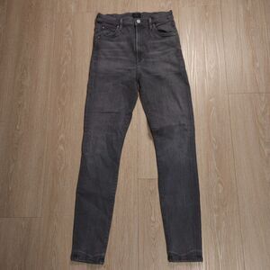 Citizens of Humanity Chrissy High Rise Skinny Jeans Womens Size 26 Black Denim